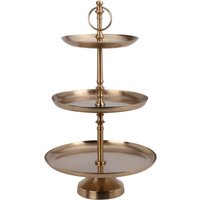 Tablett aus Metall mit 3 Ebenen, 50 cm Tablett aus Metall mit 3 Ebenen, 50 cm von HOME STYLING