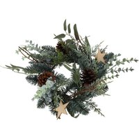 Weihnachtskranz mit natürlicher Dekoration, ø 30 cm von HOME STYLING