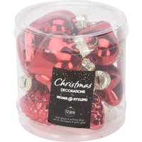 Weihnachtskugeln in verschiedenen Formen, 12er-Set von HOME STYLING