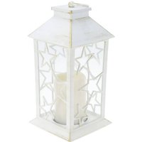 Winterlaterne mit LED-Kerze, 28 cm von HOME STYLING