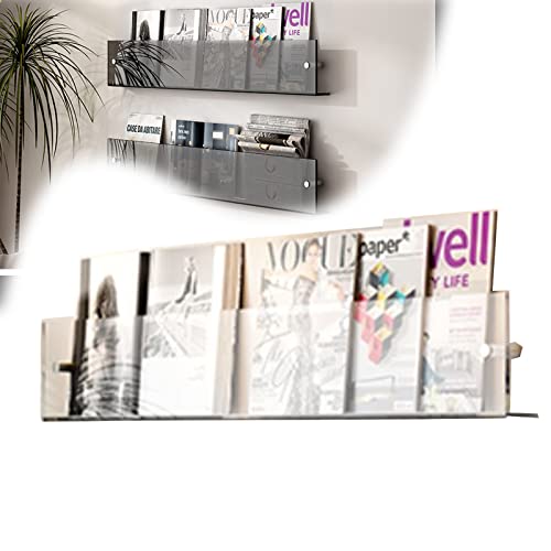 Zeitschriftenständer, Acryl-Broschüren-Prospekthalter, Prospektständer, durchsichtiger Prospekthalter, hängender Zeitschriftenständer, Informationsständer für Flyer, Literatur Zeitschriftenständer, Acryl-Broschüren-Prospekthalter, Prospektständer, durchsichtiger Prospekthalter, hängender Zeitschriftenständer, Informationsständer für Flyer, Literatur von HOME UK