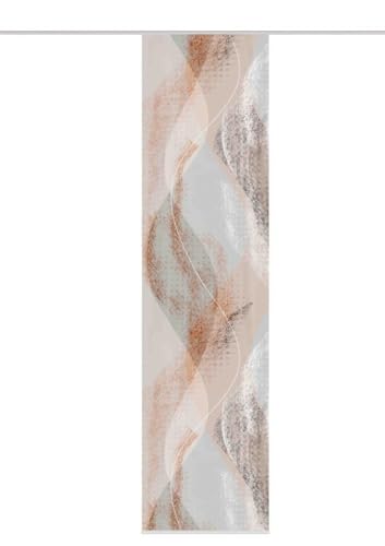 84066 | Schiebegardine Torre, blickdichter Dekostoff, mit abstraktem Motiv, 245x60cm, Farbe: Kupfer von Home Fashion