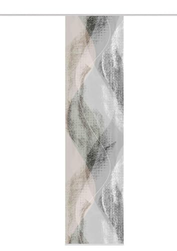 84066 | Schiebegardine Torre, blickdichter Dekostoff, mit abstraktem Motiv, 245x60cm, Farbe: Stein von Home Fashion