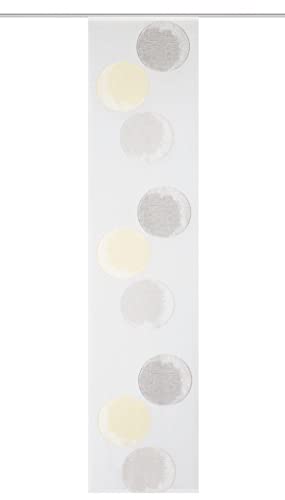 84766 | REMONA Schiebegardine/Schiebevorhang, transparent mit Scherli, 245x60 cm, Farbe: (gelb) von HOME WOHNIDEEN