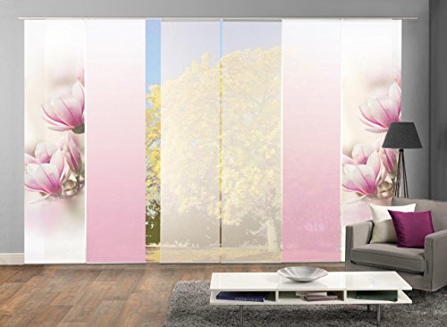 HOME WOHNIDEEN 6er-Set Flächenvorhänge MAGNONE, Halborganza,245x60 cm HOME WOHNIDEEN 6er-Set Flächenvorhänge MAGNONE, Halborganza,245x60 cm von HOME WOHNIDEEN