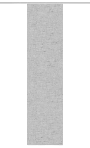 HOME WOHNIDEEN 84698 Schiebegardine PIVE, Digitaldurck auf Dekostoff in Seidenoptik, Farbe:Silber, Größe:245 x 60 cm, Anzahl:1x von HOME WOHNIDEEN