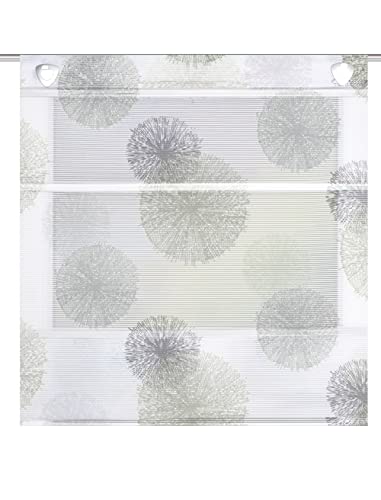 HOME WOHNIDEEN 91498 Magnetrollo mit Ösen Rawlins, Bambus, Digitaldruck, mit Haken, Farbe:Stein, Größe:210 x 70 cm von HOME WOHNIDEEN