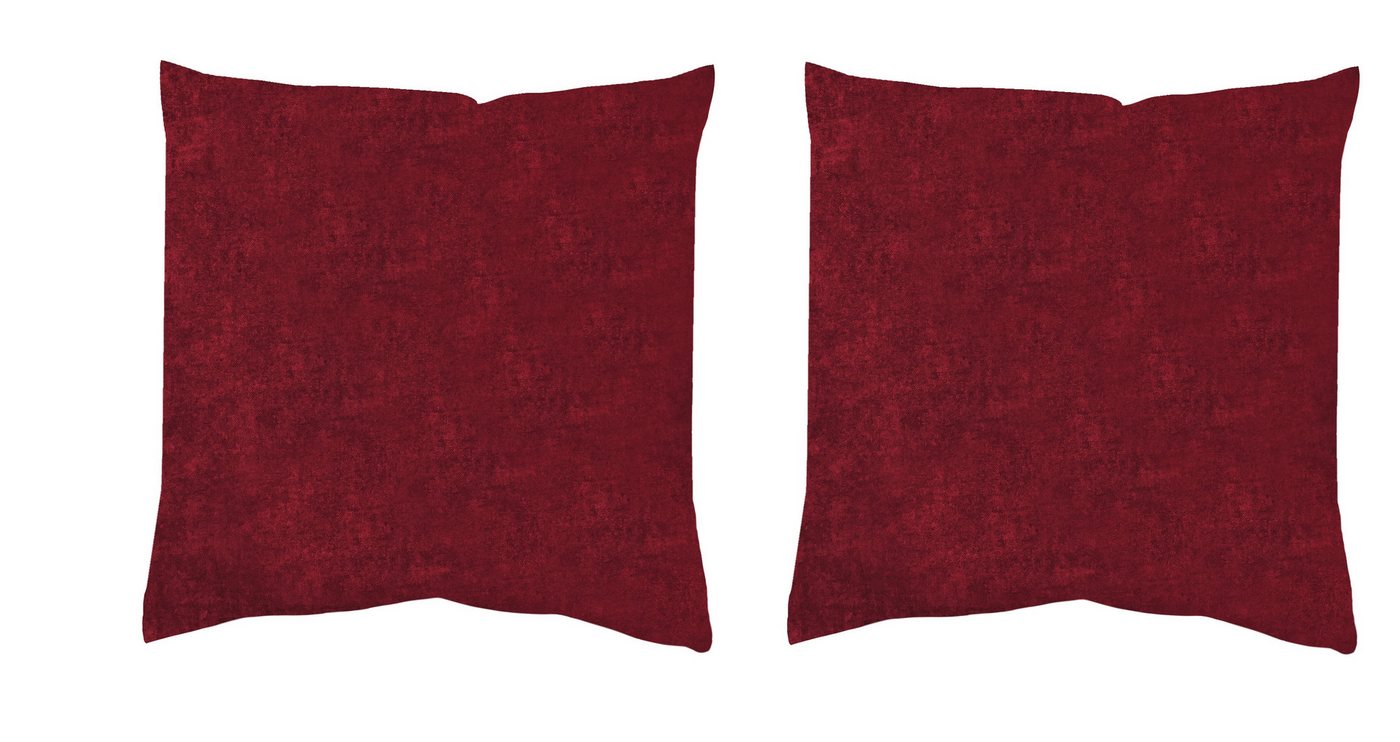 HOME WOHNIDEEN Dekokissen Elmer 40x40 cm 2x Kissenhülle 40x40 cm+2x Füllung 40x40 cm Bordeaux, 2x Kissenhülle 40 x 40 cm + 2x Füllung 40 x 40 cm Bordeaux HOME WOHNIDEEN Dekokissen Elmer 40x40 cm 2x Kissenhülle 40x40 cm+2x Füllung 40x40 cm Bordeaux, 2x Kissenhülle 40 x 40 cm + 2x Füllung 40 x 40 cm Bordeaux von HOME WOHNIDEEN