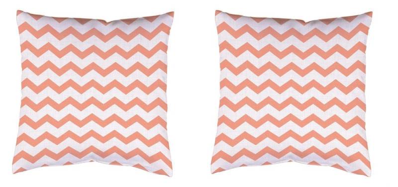 HOME WOHNIDEEN Zierkissen Home Wohnideen 2Er Set Kissen Mit Füllung Digi Samtoptik Zacke 50 X 5, Kissen Dekokissen Zierkissen mit Füllung Geschenkidee Sale von HOME WOHNIDEEN