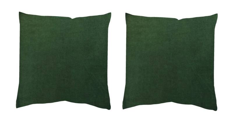 HOME WOHNIDEEN Kissenhülle Elmer 50 x 50 cm 2x Kissenhülle 50 x 50 cm Grün, (2 Stück), 2x Kissenhülle 50 x 50 cm Grün von HOME WOHNIDEEN