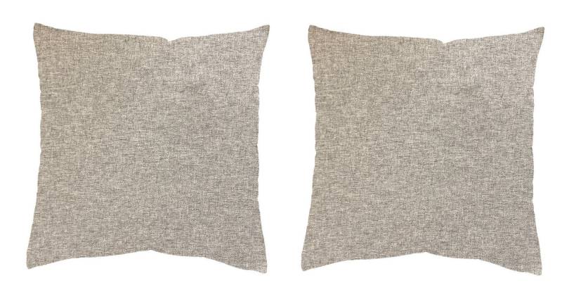 HOME WOHNIDEEN Kissenhülle Lucio 50 x 50 cm 2x Kissenhülle 50 x 50 cm Grau, (2 Stück), 2x Kissenhülle 50 x 50 cm Grau von HOME WOHNIDEEN