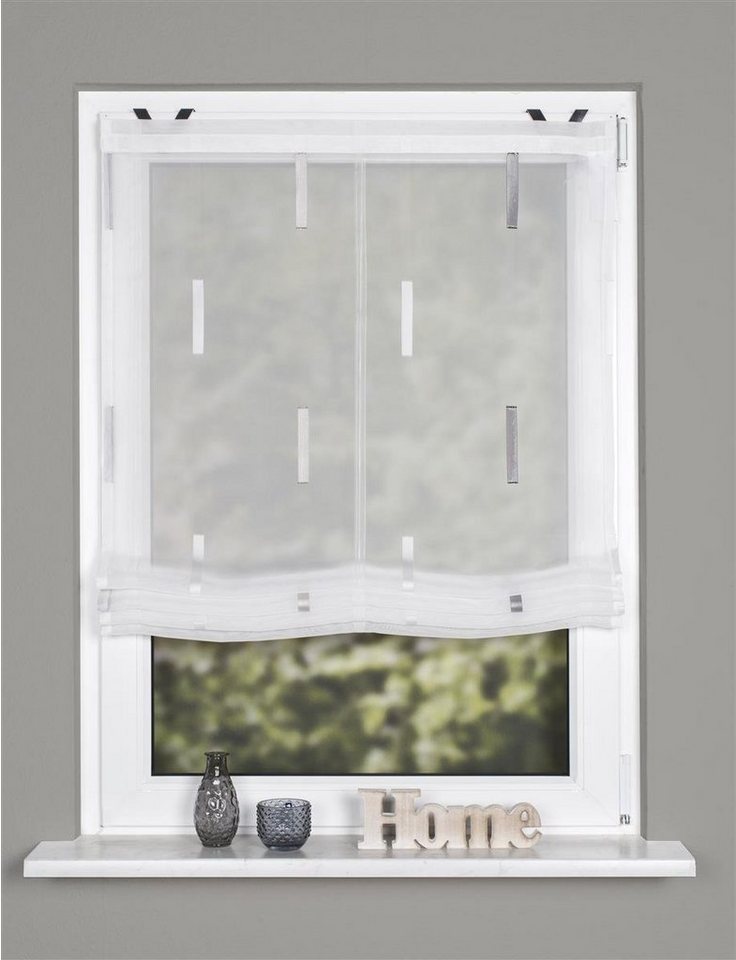HOME WOHNIDEEN Raffrollo Home Wohnideen Raffrollo Easy-Fix Scherli 130 x, standard HOME WOHNIDEEN Raffrollo Home Wohnideen Raffrollo Easy-Fix Scherli 130 x, standard von HOME WOHNIDEEN