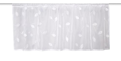 HOME WOHNIDEEN Scheibengardine Shary, 45x145 cm, transparent Voile, Farbe:weiß, Größe:45 x 145 cm, Anzahl:1x HOME WOHNIDEEN Scheibengardine Shary, 45x145 cm, transparent Voile, Farbe:weiß, Größe:45 x 145 cm, Anzahl:1x von HOME WOHNIDEEN