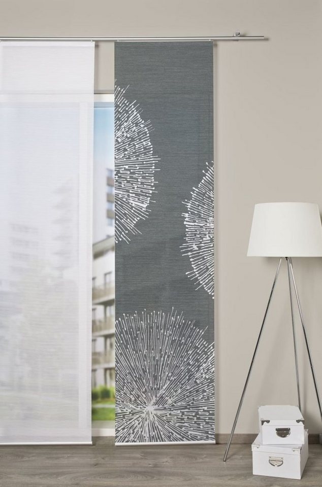 HOME WOHNIDEEN Schiebegardine Home Wohnideen Schiebevorhang Digitaldruck Bambus-, (1 St), Lichtschutz, Stoff von HOME WOHNIDEEN