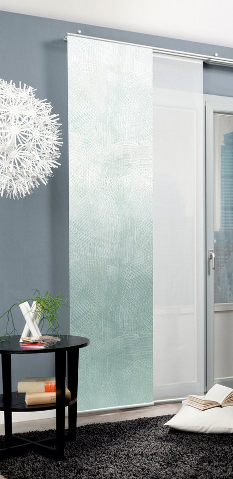 HOME WOHNIDEEN Schiebegardine SIRALIA (1 St), Paneelwagen, blickdicht, SCHIEBEVORHANG,SEIDENOPTIK,DIGITALDRUCK von HOME WOHNIDEEN