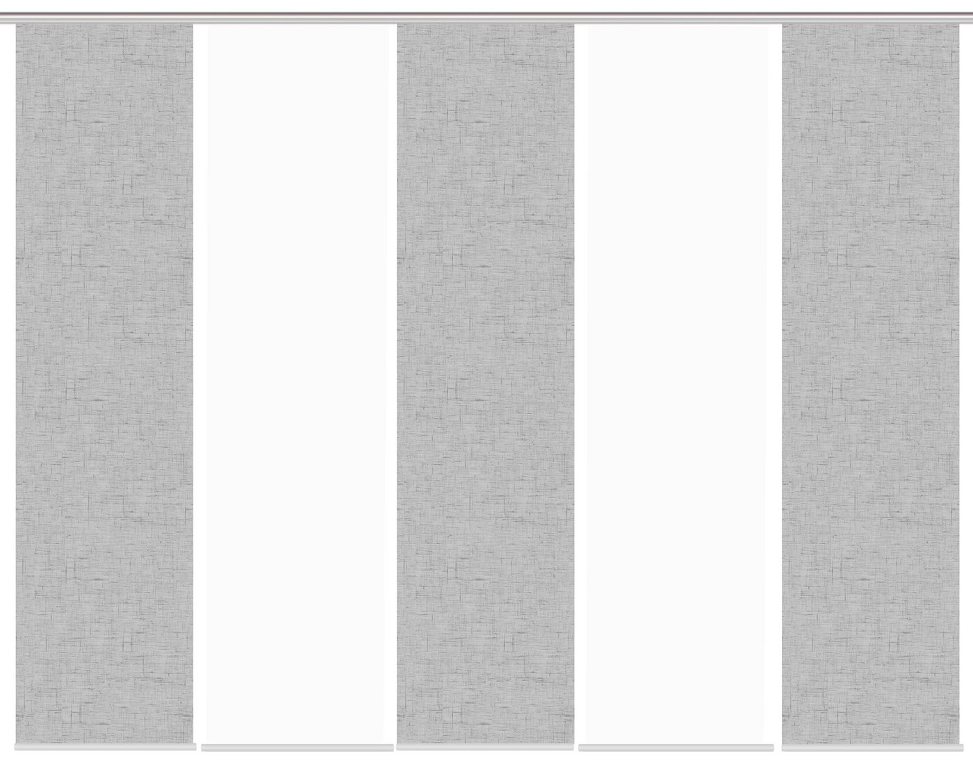 HOME WOHNIDEEN Schiebegardine Schiebegardine PIVE, Digitaldurck, Dekostoff, Seidenoptik 245x60 cm, (5 St), 100% Polyester von HOME WOHNIDEEN