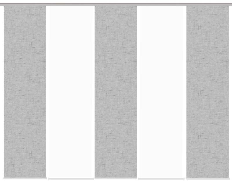 HOME WOHNIDEEN Schiebegardine Schiebegardine PIVE, Digitaldurck, Dekostoff, Seidenoptik 245x60 cm, (5 St), 100% Polyester von HOME WOHNIDEEN