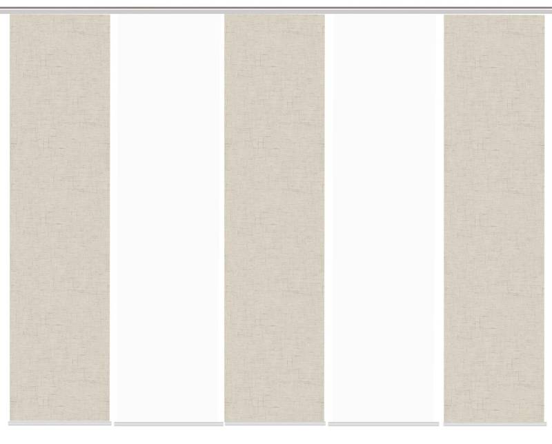 HOME WOHNIDEEN Schiebegardine Schiebegardine PIVE, Digitaldurck, Dekostoff, Seidenoptik 245x60 cm, (5 St), 100% Polyester von HOME WOHNIDEEN