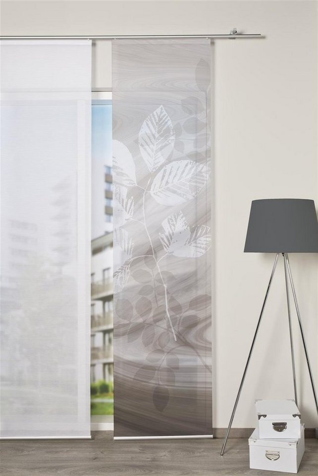 HOME WOHNIDEEN Schiebegardine Vision S Schiebevorhang Digitaldruck Bambus-Optik, (1 St) von HOME WOHNIDEEN