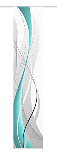 HOME WOHNIDEEN Schiebevorhang Deko Blickdicht Carlisle Petrol Größe BxH 60x300 cm von HOME WOHNIDEEN