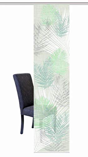 HOME WOHNIDEEN Schiebevorhang Digitaldruck Bambus-Optik Lachlan 084619-6807 H x B 260 x 60 cm Grün von HOME WOHNIDEEN