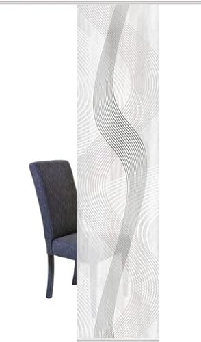 HOME WOHNIDEEN Schiebevorhang Digitaldruck Bambus-Optik Valesi 084397-0307 H x B 260 x 60 cm Grau von HOME WOHNIDEEN