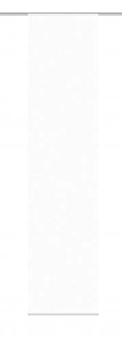 HOME WOHNIDEEN Schiebevorhang Flammgarn transparent ROM, weiß Größe BxH 60x300 cm von HOME WOHNIDEEN