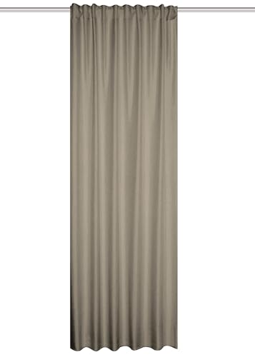 HOME WOHNIDEEN Thermoschal ESKAMIO Blickdicht, Leinenstruktur, Multifunktionsband, Farbe:beige, Größe:245 x 135 cm, Anzahl:1x von HOME WOHNIDEEN