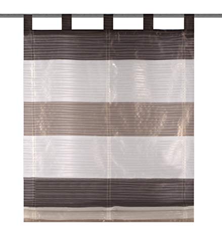 Raffrollo 79183 Sarnia, in 2 Farben und 4 Größen:, Farbe:Stein, Größe:130 x 100 cm von HOME WOHNIDEEN