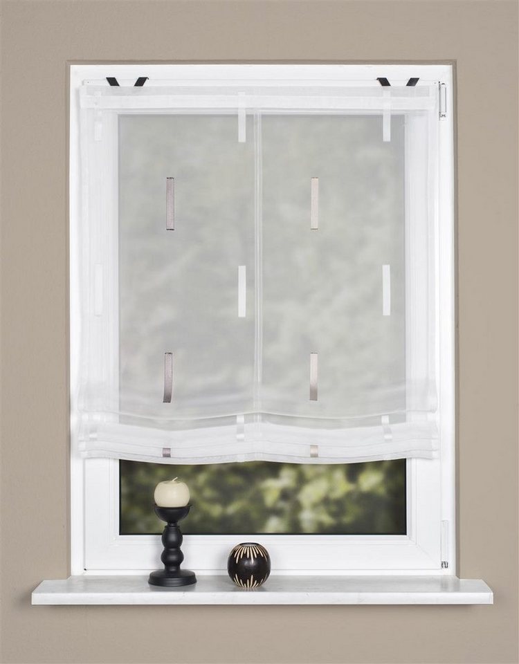 HOME WOHNIDEEN Raffrollo Home Wohnideen Raffrollo Easy-Fix Scherli 130 x, standard HOME WOHNIDEEN Raffrollo Home Wohnideen Raffrollo Easy-Fix Scherli 130 x, standard von HOME WOHNIDEEN