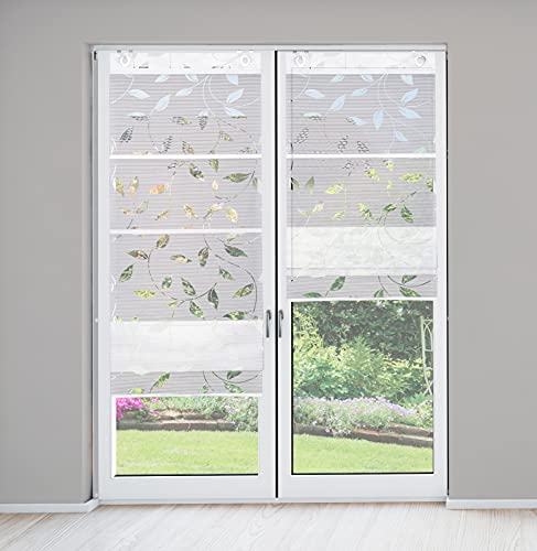Rana Magnetrollo, halbtransparenter Stoff, Farbe: Weiß, Größe: 130 x 100 cm von HOME WOHNIDEEN