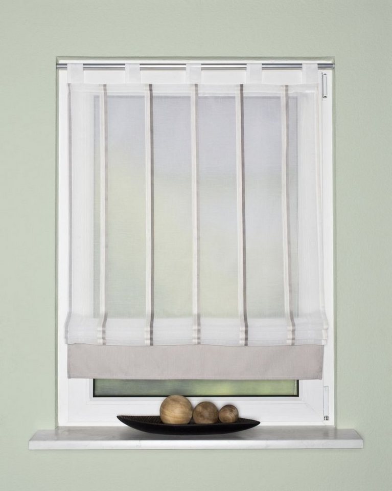 Rollo Home Wohnideen Schlaufenrollo Längsstreifen 079037, HOME WOHNIDEEN, Lichtschutz, standard Rollo Home Wohnideen Schlaufenrollo Längsstreifen 079037, HOME WOHNIDEEN, Lichtschutz, standard von HOME WOHNIDEEN