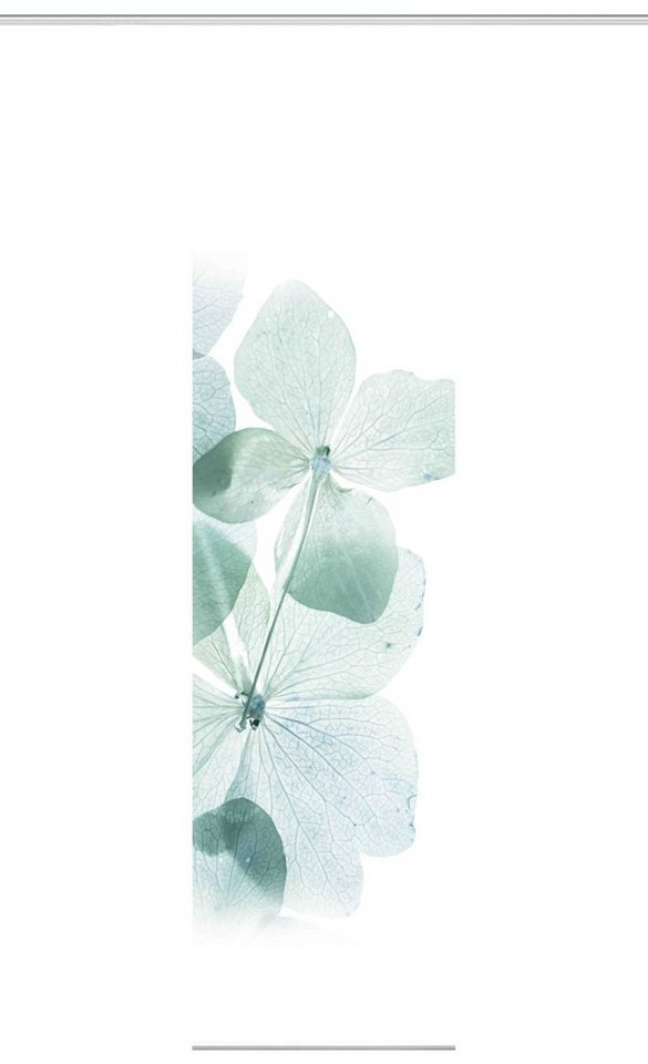 HOME WOHNIDEEN Schiebegardine Schiebewand BONITA Leinenstruktur Digitaldruck mit Zubehör (1 St), 100% Polyester von HOME WOHNIDEEN