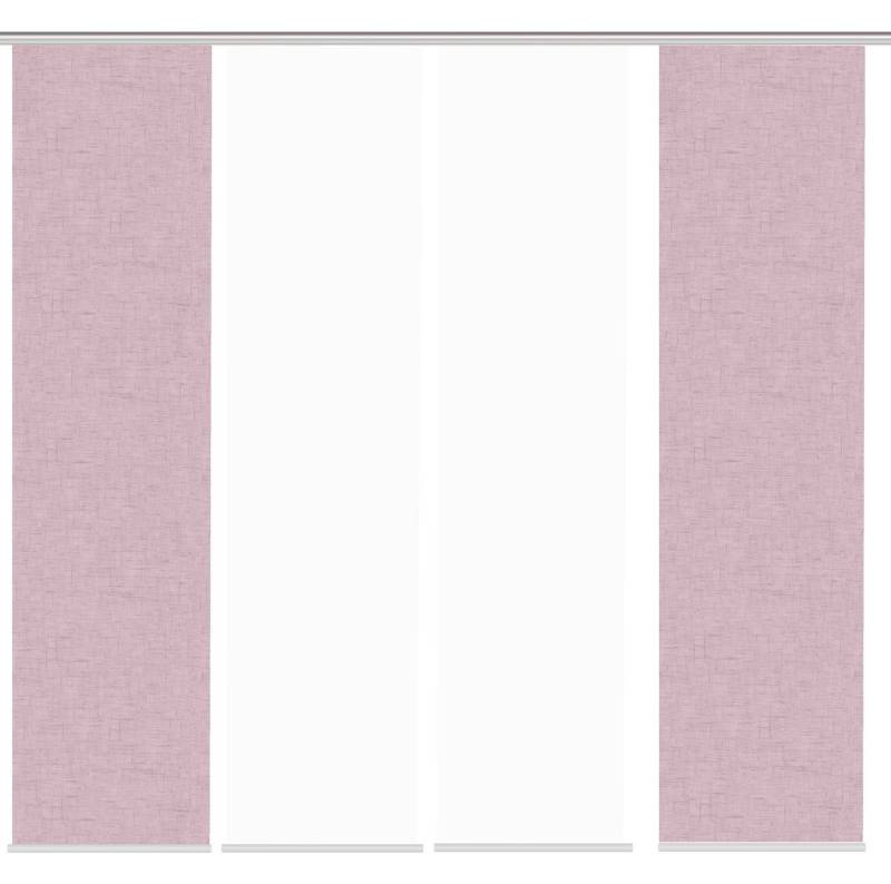 HOME WOHNIDEEN Schiebegardine Schiebegardine PIVE, Digitaldurck, Dekostoff, Seidenoptik 245x60 cm (4 St), 100% Polyester von HOME WOHNIDEEN