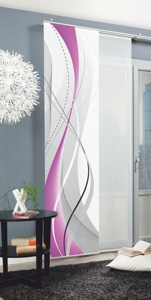 HOME WOHNIDEEN Schiebegardine 87152 Schiebewand Digitaldruck CARLISLE Dekostoff, 245 x 60 cm, 100% Polyester HOME WOHNIDEEN Schiebegardine 87152 Schiebewand Digitaldruck CARLISLE Dekostoff, 245 x 60 cm, 100% Polyester von HOME WOHNIDEEN