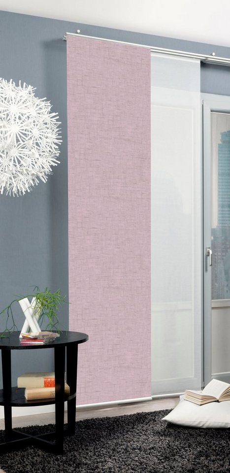 HOME WOHNIDEEN Schiebegardine PIVE (1 St), Paneelwagen, blickdicht, Schiebegardine PIVE digitalbedruckt von HOME WOHNIDEEN