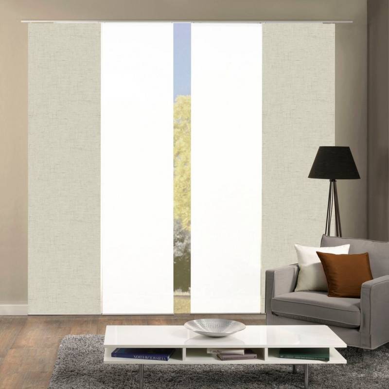 HOME WOHNIDEEN Schiebegardine PIVE 4er SET (4 St), Paneelwagen, blickdicht, Schiebevorhang Digidruck 4er Set PIVE von HOME WOHNIDEEN