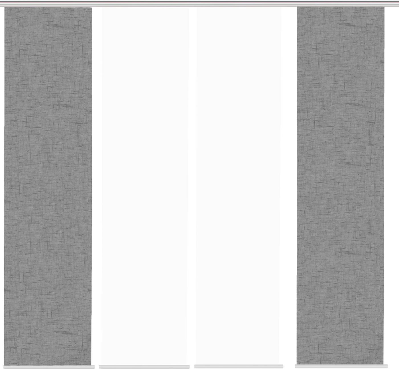 HOME WOHNIDEEN Schiebegardine PIVE 4er SET, Paneelwagen (4 St), blickdicht, Schiebevorhang Digidruck 4er Set PIVE von HOME WOHNIDEEN