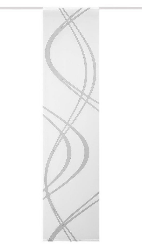 Schiebegardine Schiebevorhang TIBERIO aus Dekostoff und Voile mit Scherli 245 x 60 cm, HOME WOHNIDEEN, (1 St), Polyester von HOME WOHNIDEEN