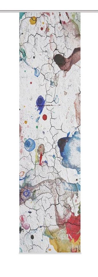Schiebegardine Schiebewand GRISMO Seidenoptik Digitaldruck, HOME WOHNIDEEN, Polyester von HOME WOHNIDEEN