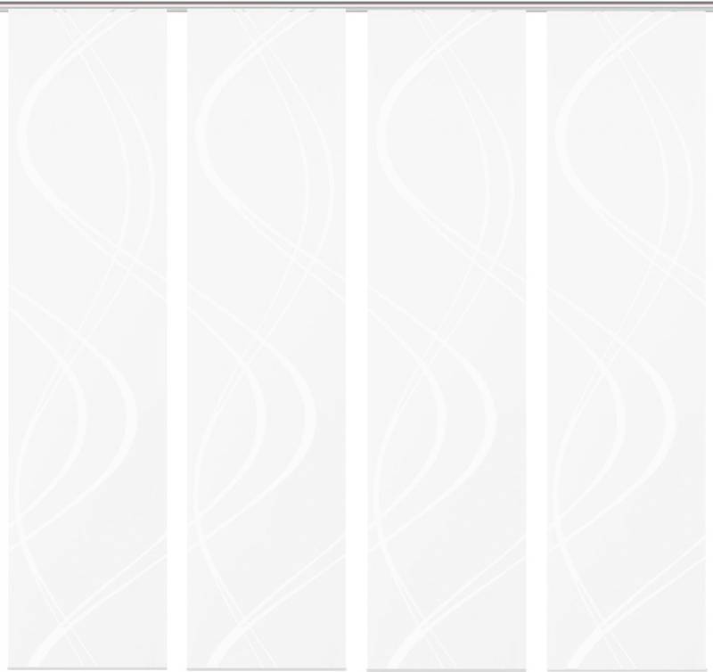 HOME WOHNIDEEN Schiebegardine TIBERIO 4er SET (4 St), Paneelwagen, blickdicht, Schiebegardine 4er SET TIBERIO von HOME WOHNIDEEN