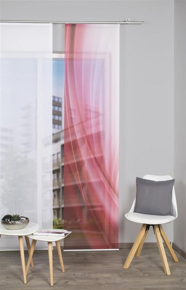 HOME WOHNIDEEN Schiebegardine Vision S Schiebevorhang Digitaldruck Bambus-Optik, (1 St), Lichtschutz, Stoff von HOME WOHNIDEEN