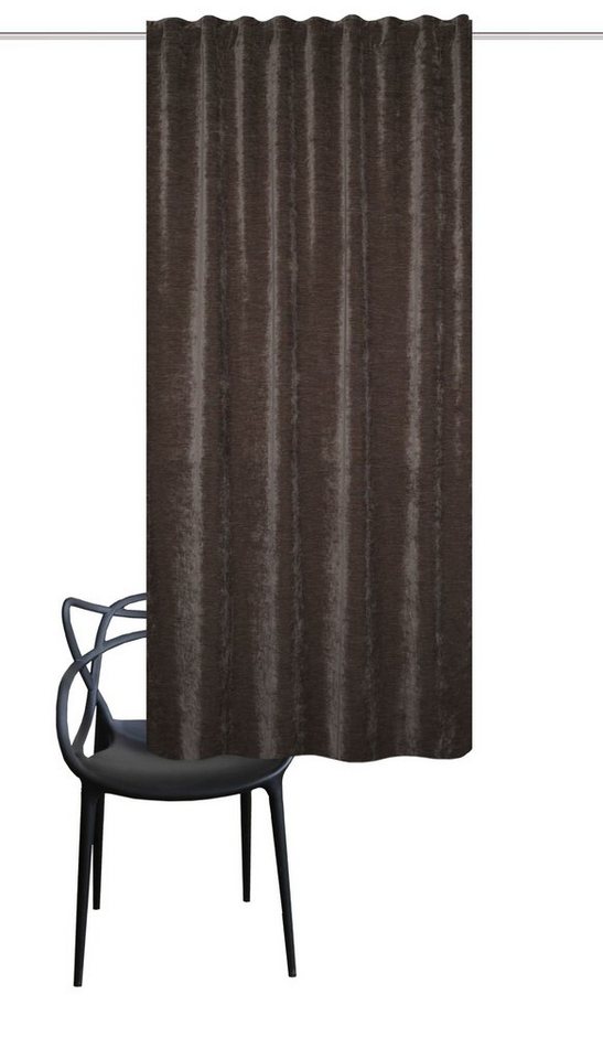 HOME WOHNIDEEN Vorhang 085425 Fertigschal Thermo-Chenille WOLLY mit Multifunktionsband, 100% Polyester von HOME WOHNIDEEN