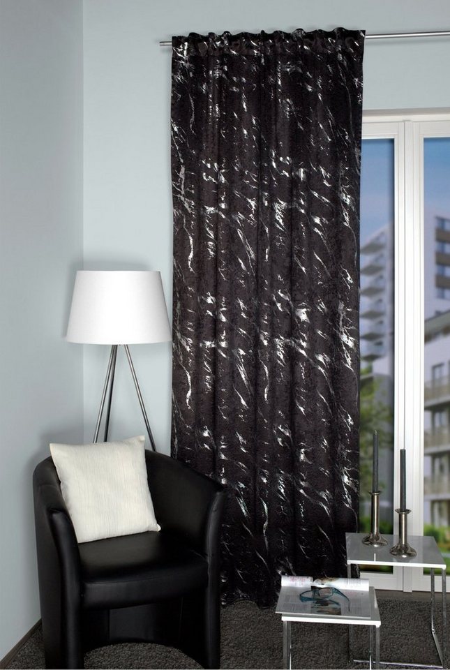 HOME WOHNIDEEN Vorhang Verdunkelungsvorhang FORCE, Silberdruck, Marmor-Motiv, Kombiband HOME WOHNIDEEN Vorhang Verdunkelungsvorhang FORCE, Silberdruck, Marmor-Motiv, Kombiband von HOME WOHNIDEEN