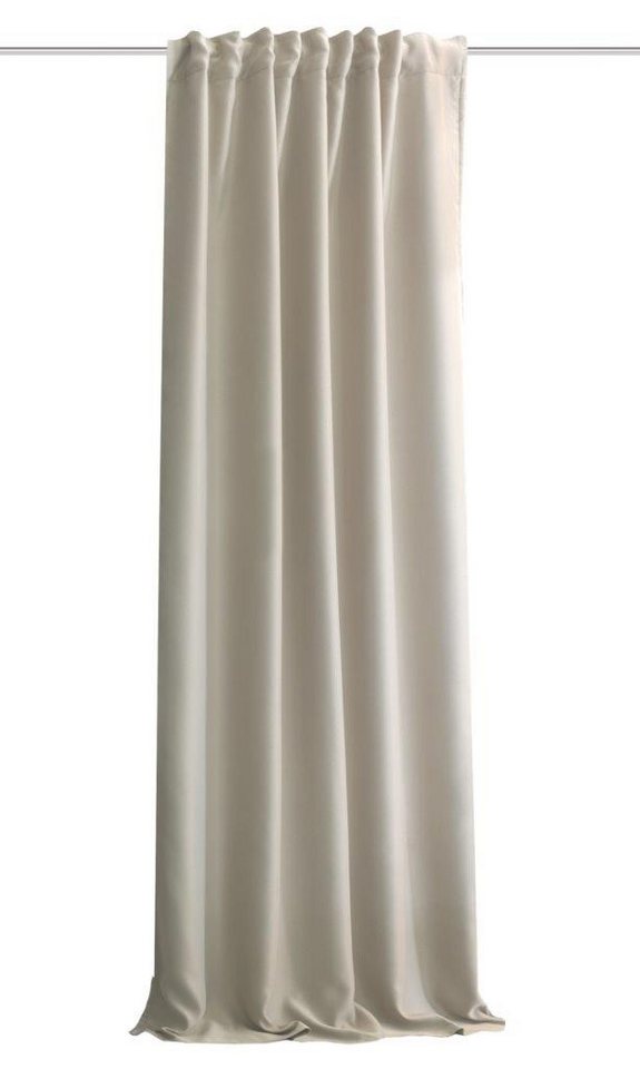 HOME WOHNIDEEN Vorhang 85970 Akustik- &Verdunkelungsvorhang ACUSTICO, 225 x 135 cm Natur, 100% Polyester von HOME WOHNIDEEN