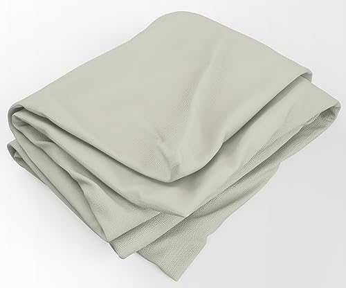Bettlaken für Oberbett, atmungsaktiv, 100 % Baumwolle (150 x 280 cm, cremefarben) von HOME ZEN HOUSEHOLD LINEN