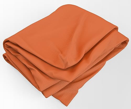 Bettlaken für Oberbett, atmungsaktiv, 100 % Baumwolle (240 x 280 cm, Orange) von HOME ZEN HOUSEHOLD LINEN