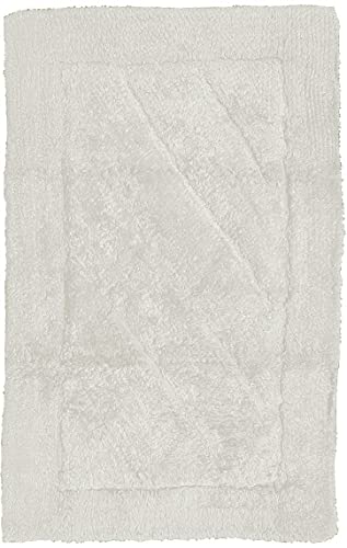 HOME ZEN HOUSEHOLD LINEN Badteppich, weich, dicht und saugfähig, rutschfest, für Badewanne, Waschbecken, Bidet und WC, 100 % Baumwolle (70 x 140 cm, cremefarben) von HOME ZEN HOUSEHOLD LINEN