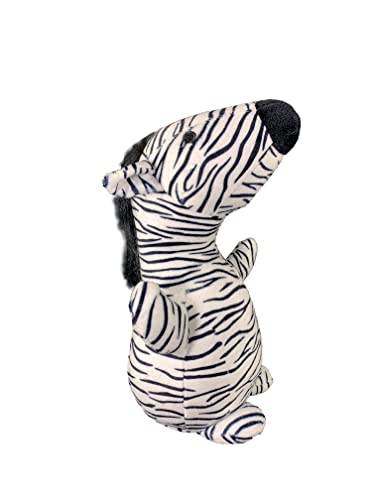 Türstopper für Boden, schwere Tiere, Kinder, modernes Design, dekorative Katze Sandsack, Gewicht 0,8 kg (Zebra grau) von HOME ZEN HOUSEHOLD LINEN