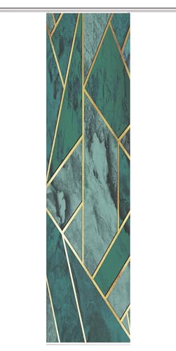 HOME in green 84058 | SIGNUM Schiebegardine recyceltes Polyester Bambusoptik 245x60 von HOME in green